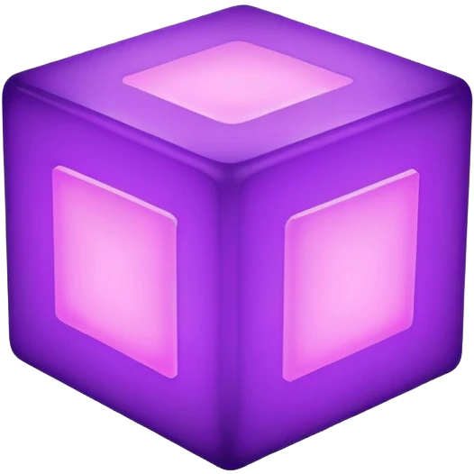 purple glowing block emoji