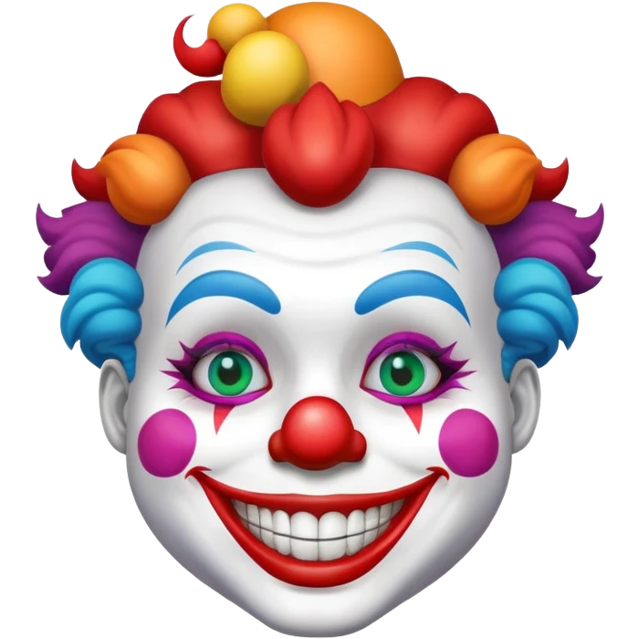 bright clown emoji