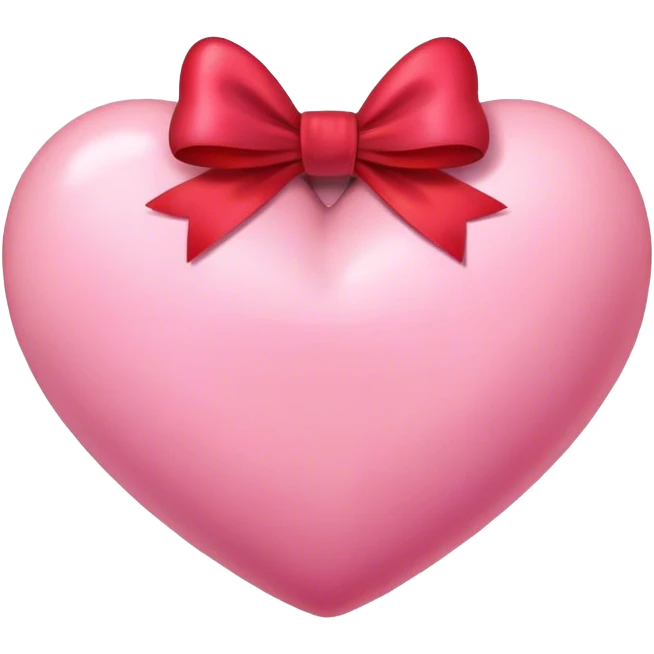 pink heart with bow emoji