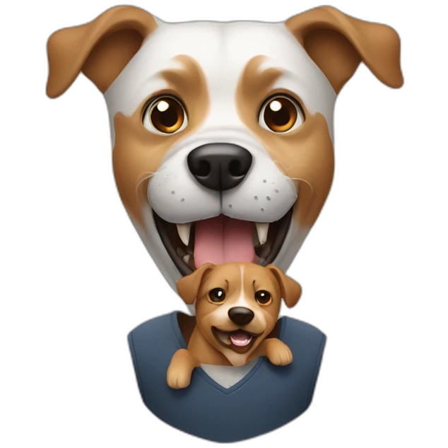 man bites dog emoji