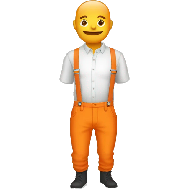 a pants orange with suspenders orange emoji