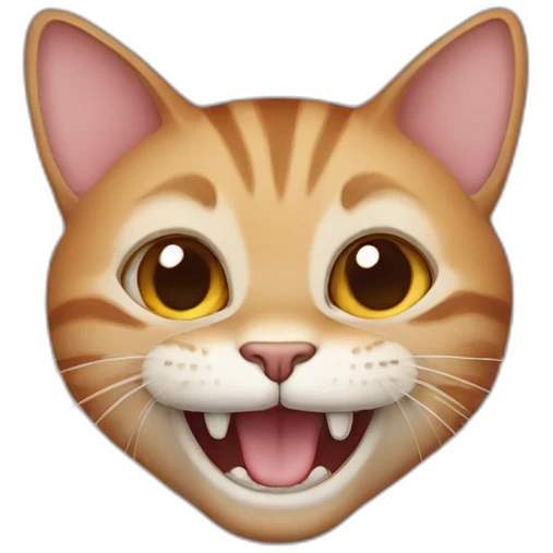 A cat without teeth  emoji