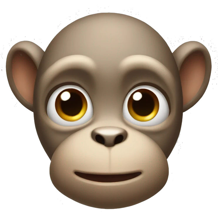 A little monkey with big and cute eyes emoji