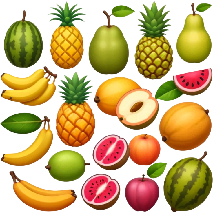 Tropical fruits emoji