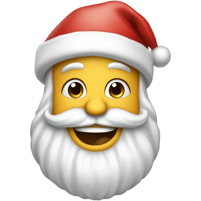 Funny Santa emoji