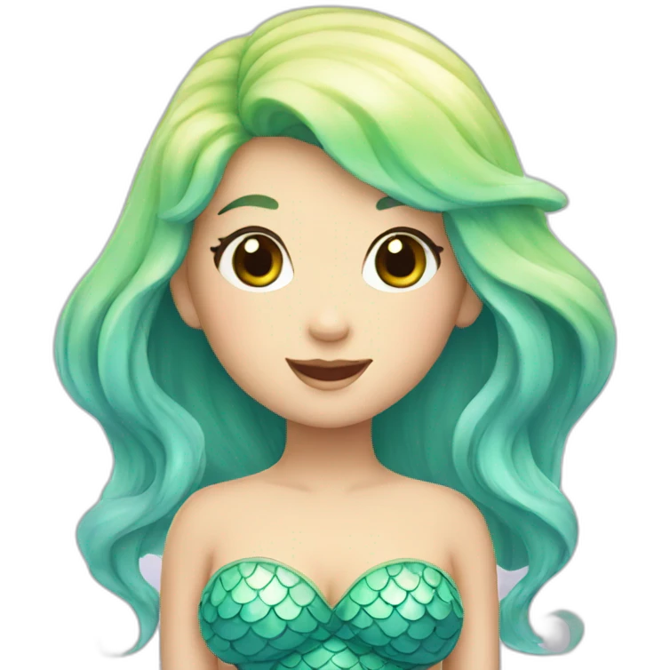 cute kawaii mermaid emoji