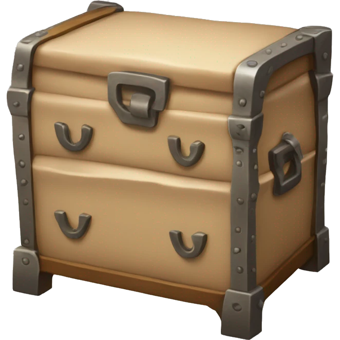 Beige chest set game emoji