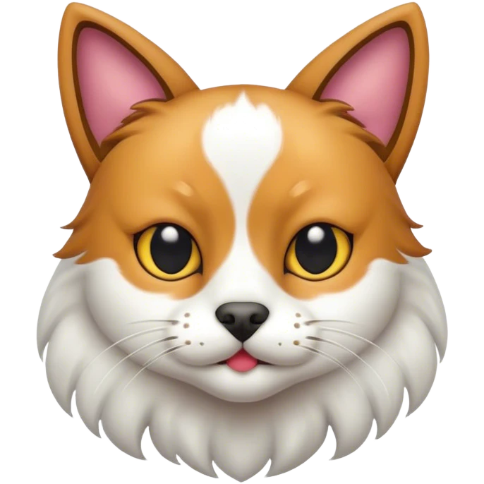 Cat mixed with dog emoji