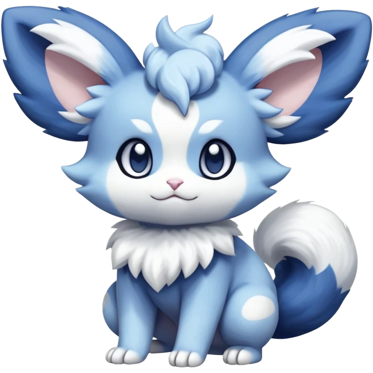 Meowstic-Minccino-Espurr-Fakémon-hybrid-creature (full body)  emoji