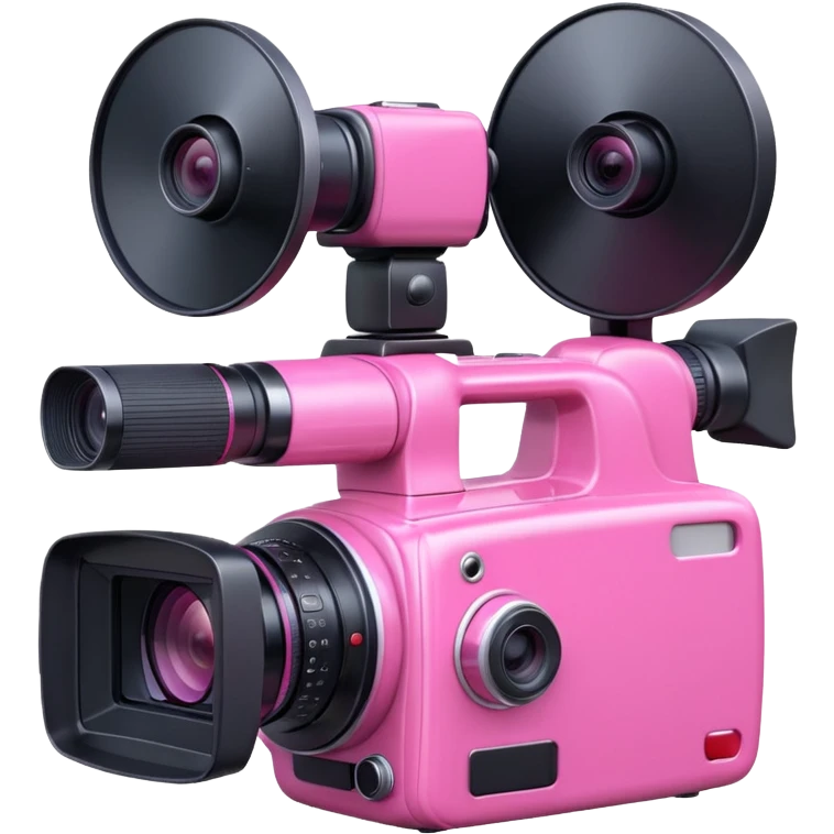 pink video camera emoji