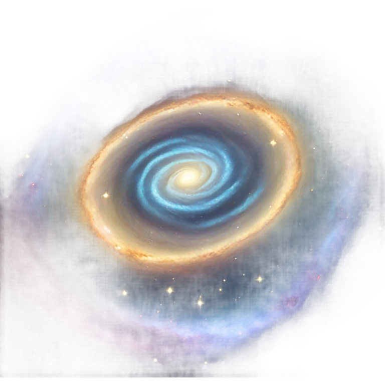 mysterious galaxy round shaped emoji