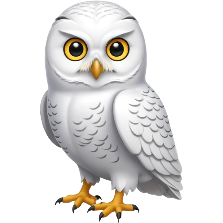 una civetta delle nevi emoji