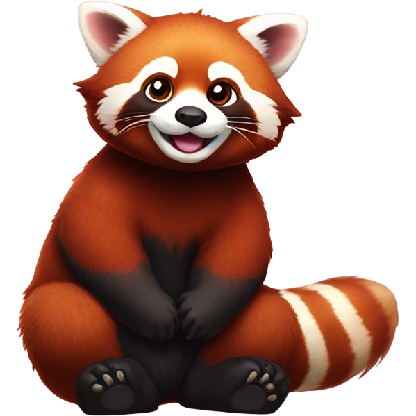 red panda happy emoji