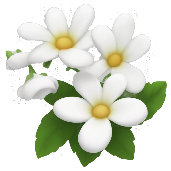 make a white flowers emoji