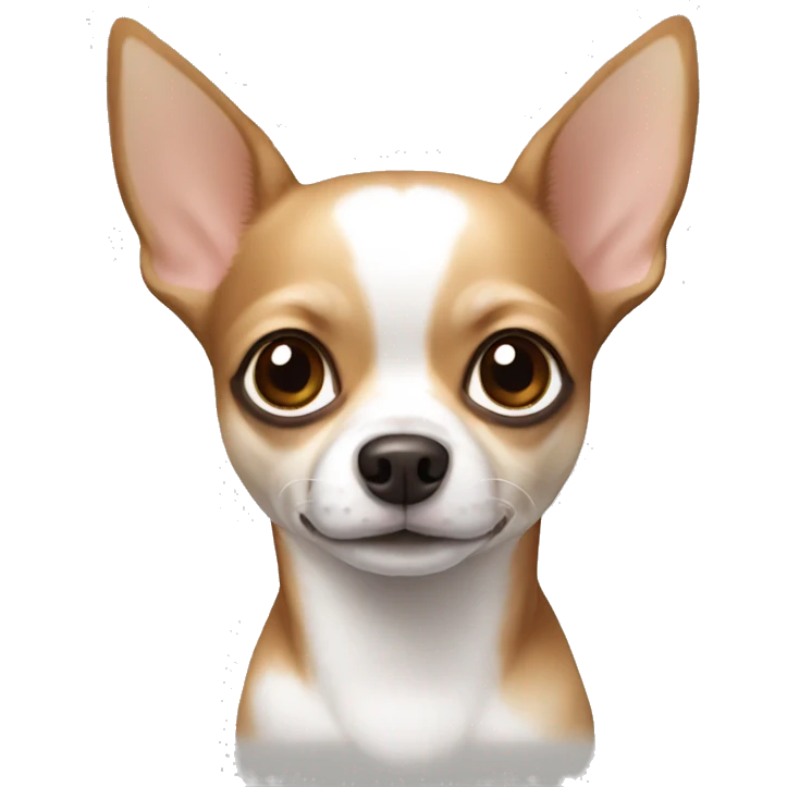 Chihuahua white and brown emoji