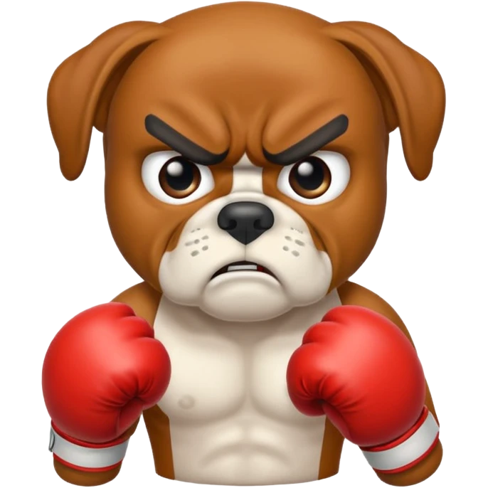angry boxer  emoji