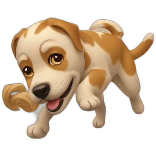 Dog-play emoji
