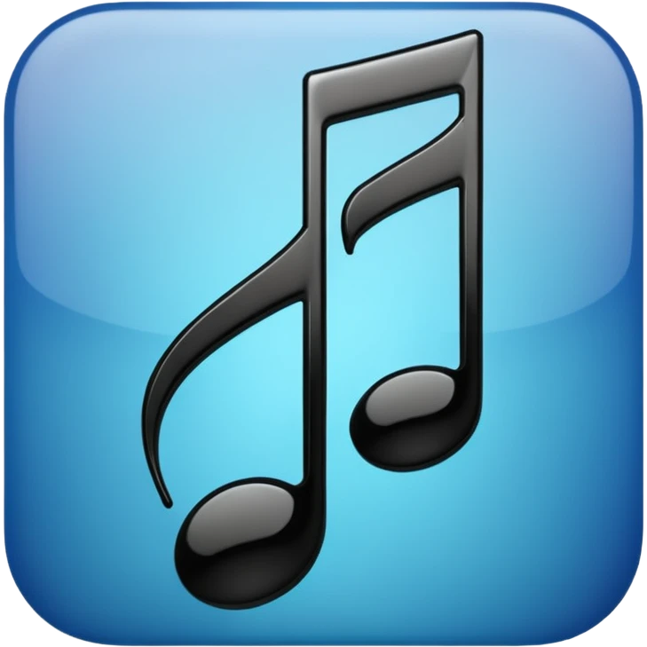 black music note emoji