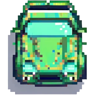 green race car emoji