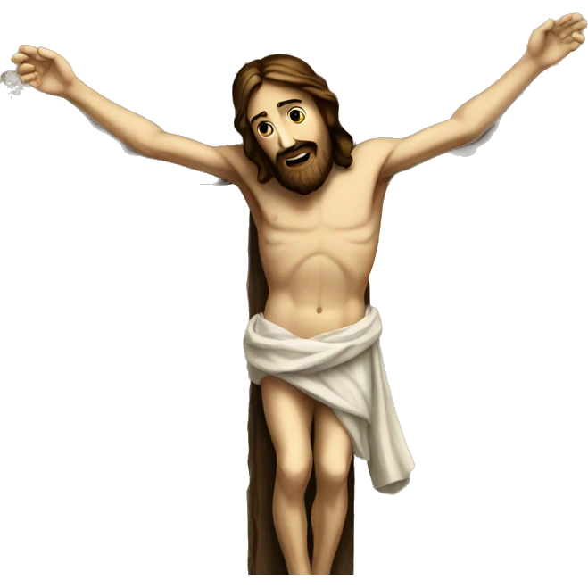 Jesus on the cross emoji
