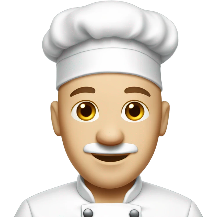 Bald chef emoji