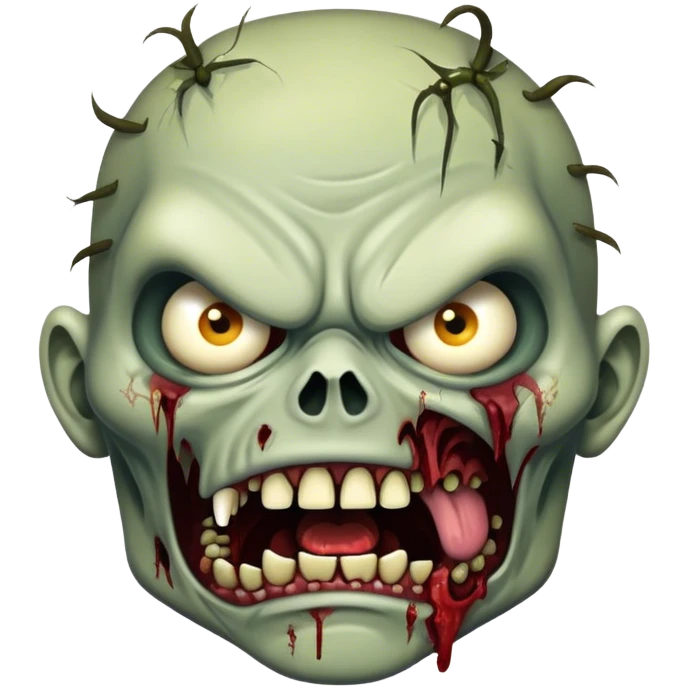 angry zombie emoji
