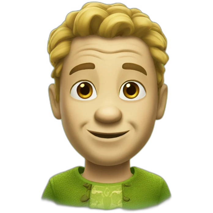 Chat en tenue de Shrek emoji