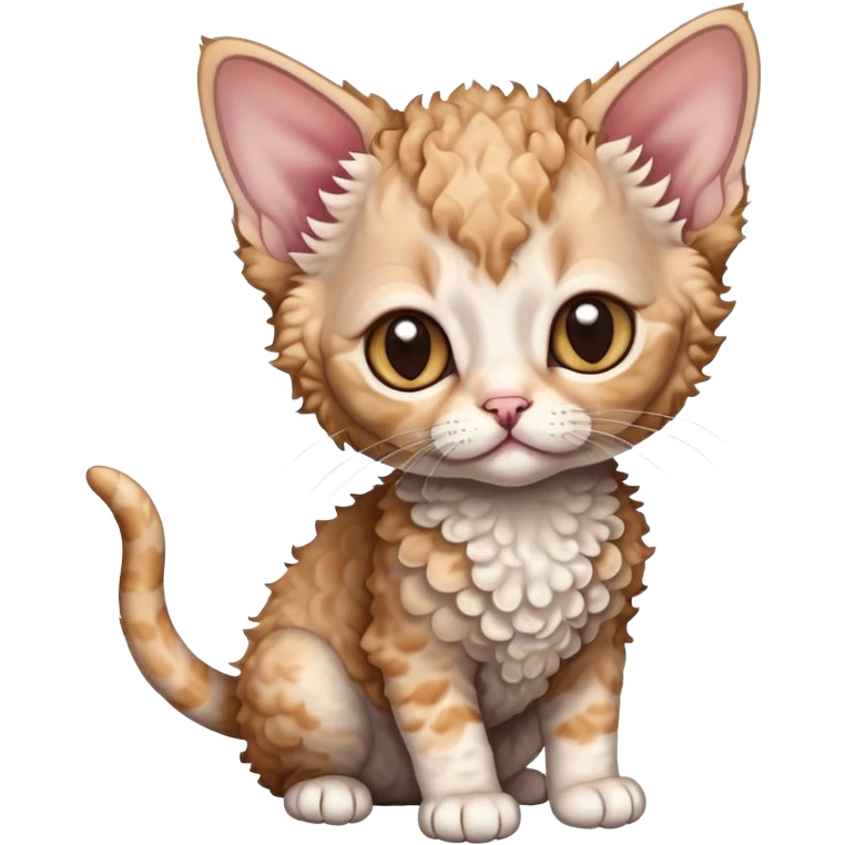 Devon Rex kitten emoji