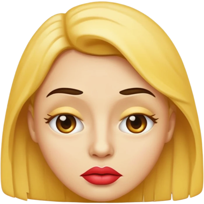 emoji sucking its lips in with one eyebrow up emoji