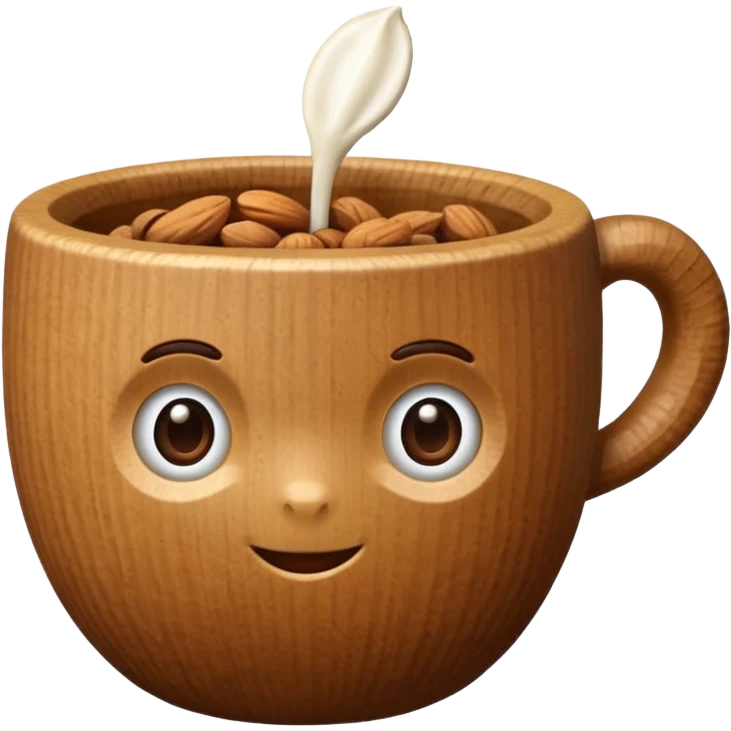 cup in a shape uf nut emoji