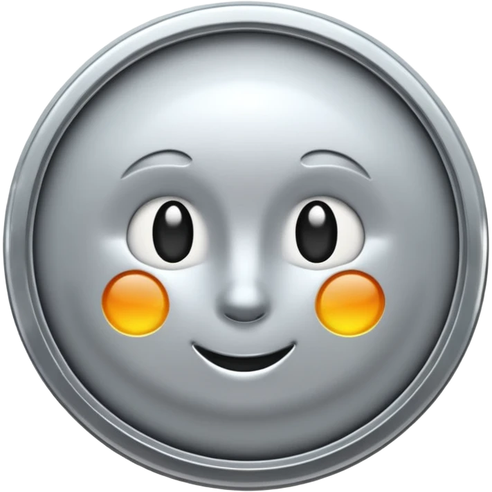 Silver coin emoji