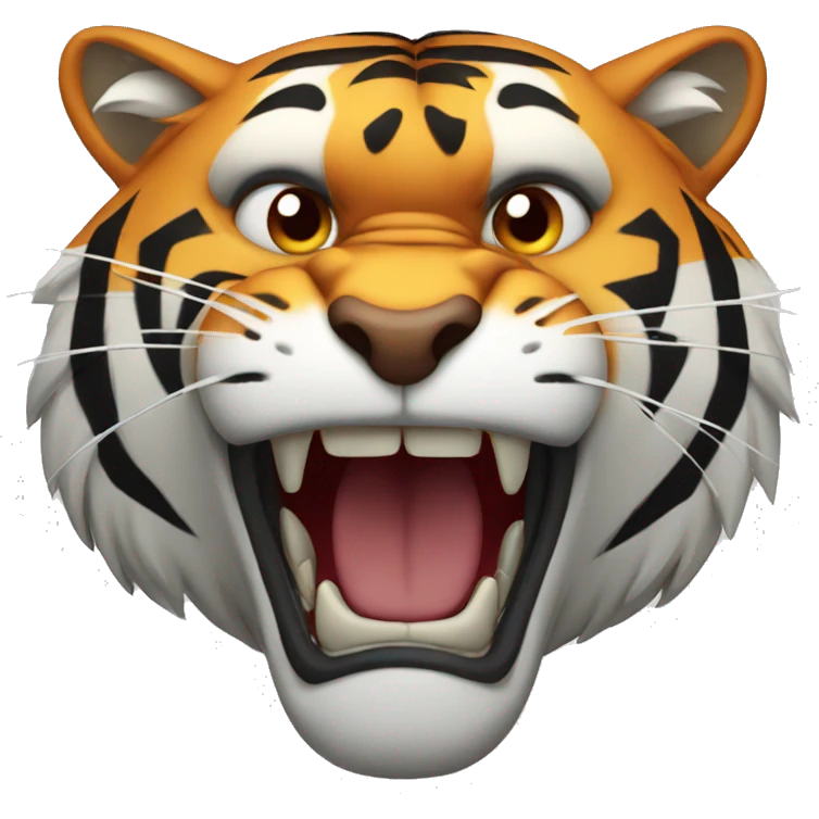 Angry tiger emoji