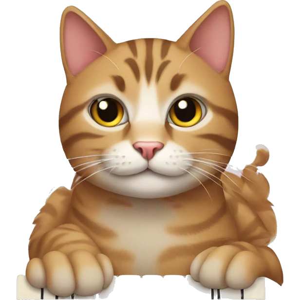 cat on keyboard emoji