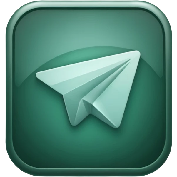 
dark green telegram icon emoji
