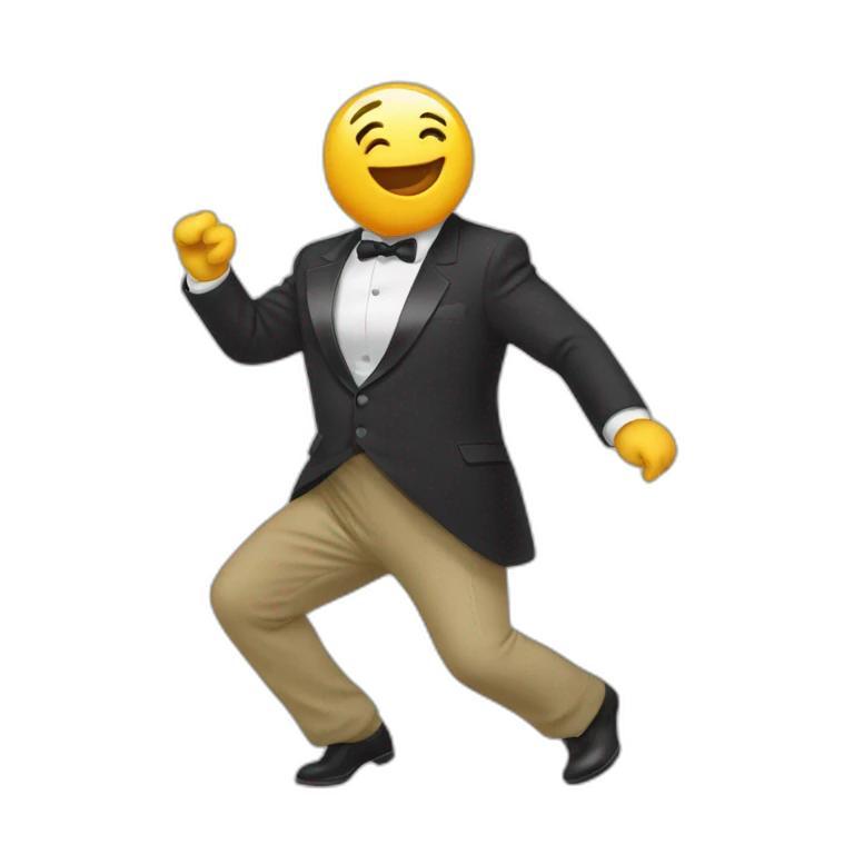 un comcombre qui danse emoji