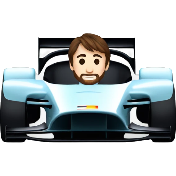 Fernando Alonso in Aston Martin f1 car emoji