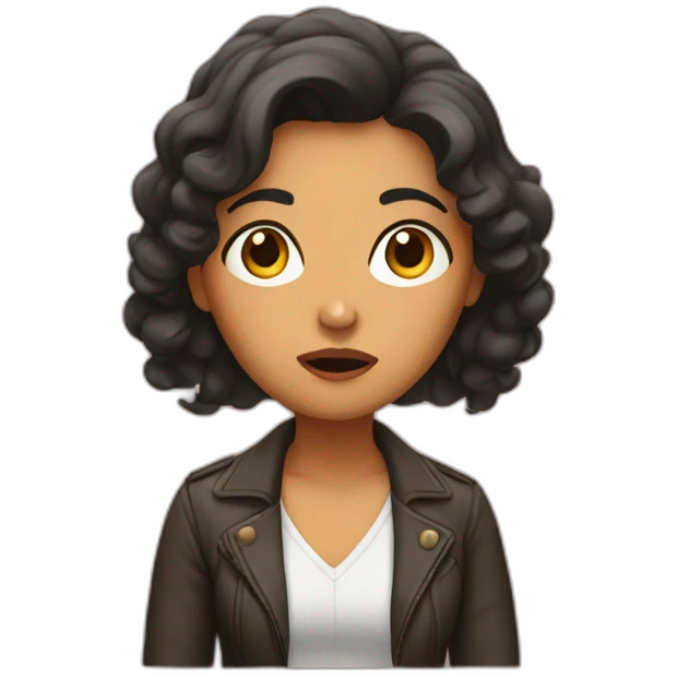 exasperated latina emoji