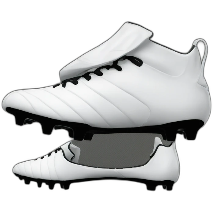 Black whithe Football boots emoji