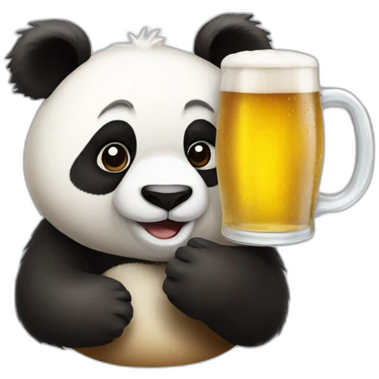 panda biere emoji