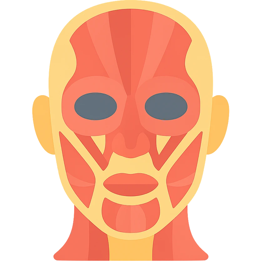 face with the outer layer of skin removed, showing muscles and tissue emoji