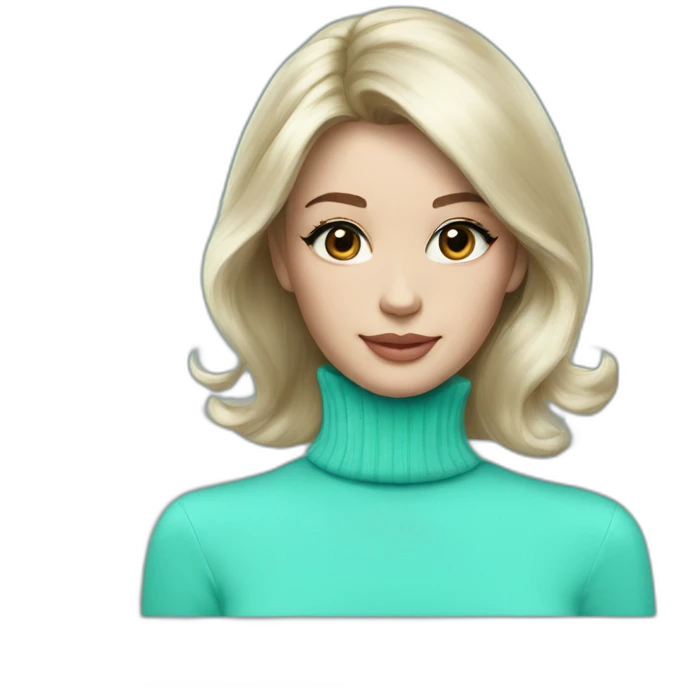 tiffany blue turtleneck emoji