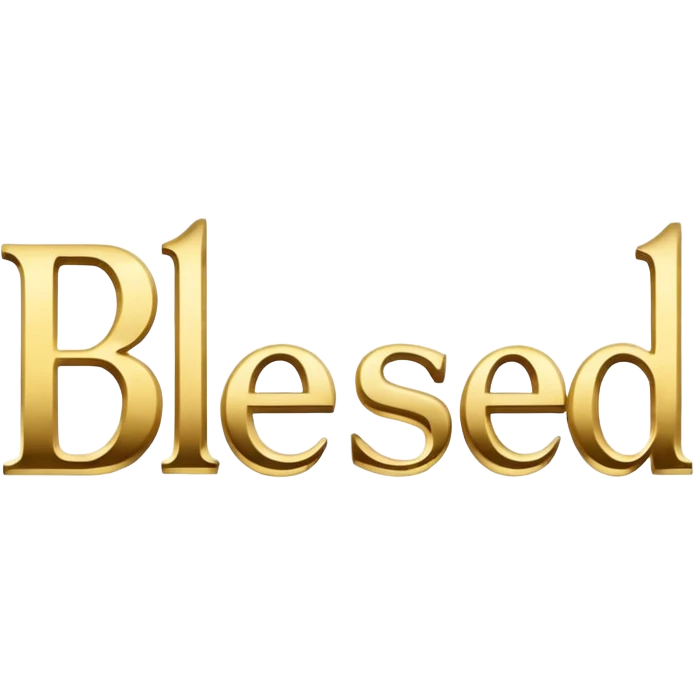 word "blessed" emoji
