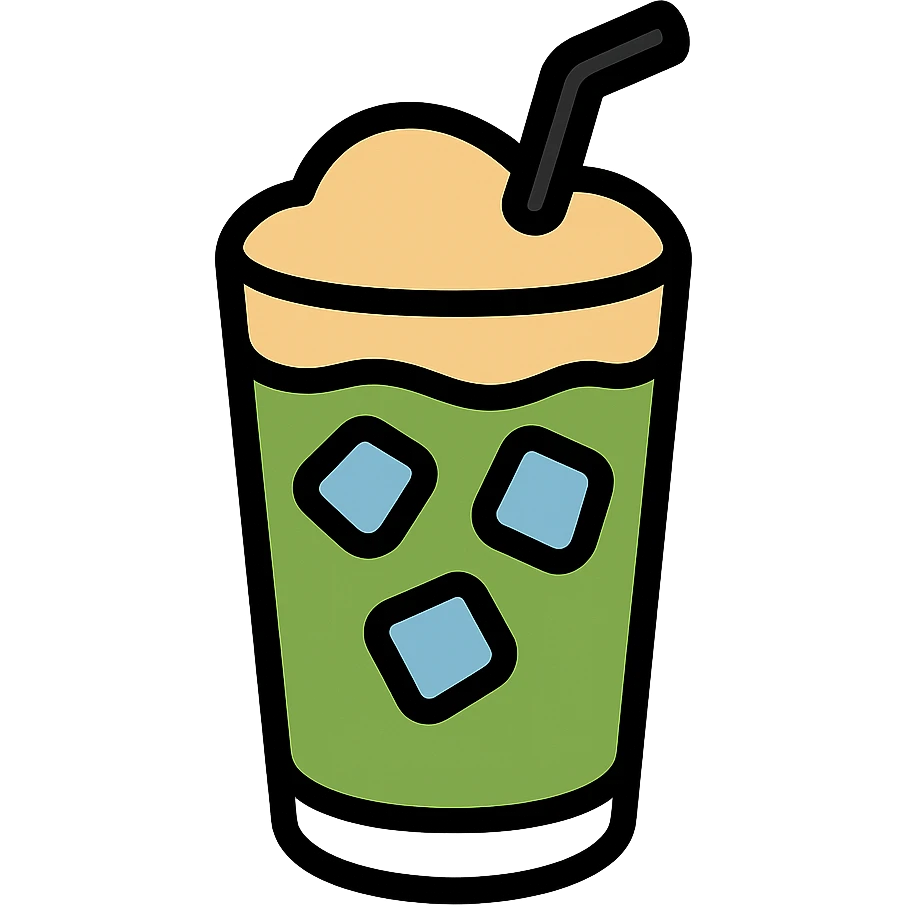 ice matcha latte emoji