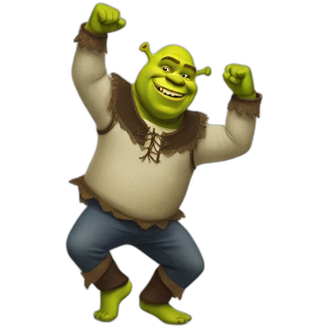 Shrek dancing emoji