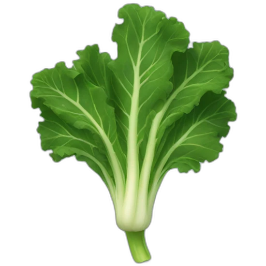 Kale leaf dancing emoji