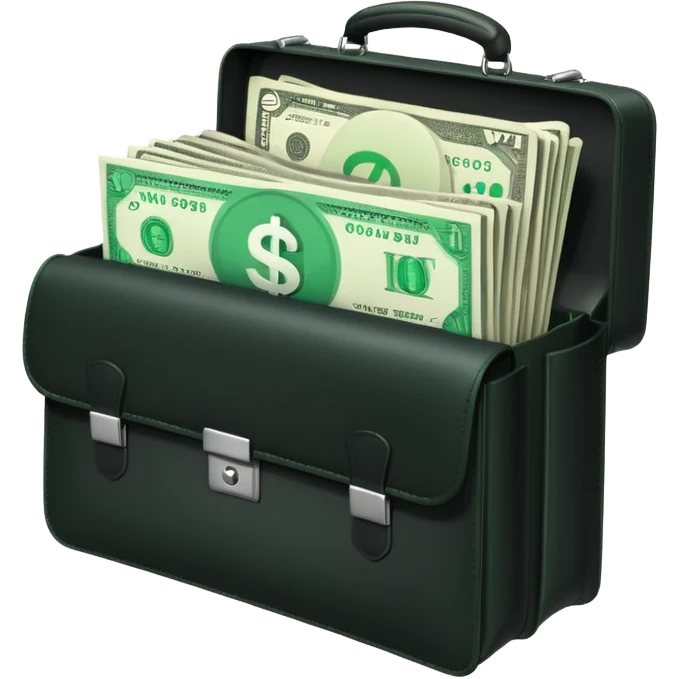 open wifi money filled briefcase emoji