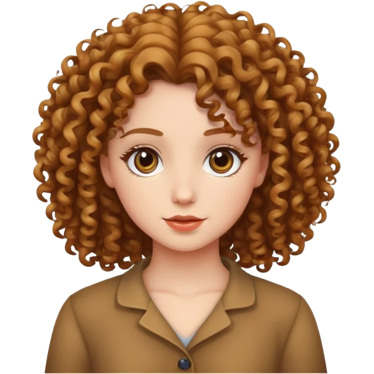 Girl curly emoji