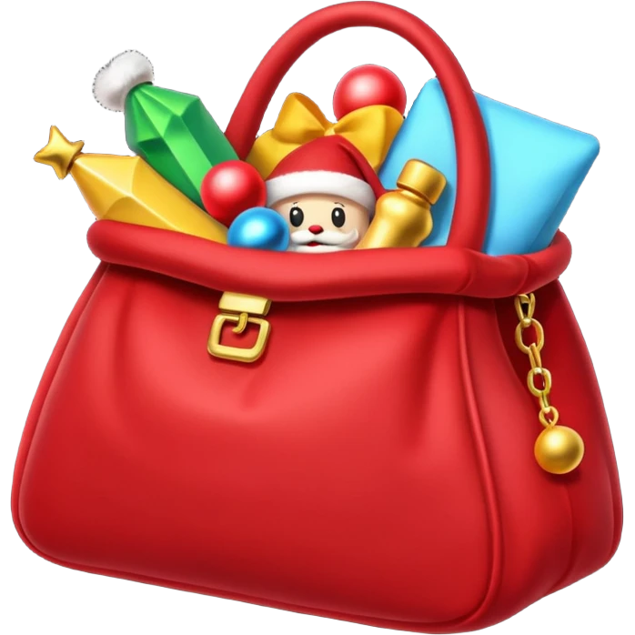 red Santa's bag  emoji