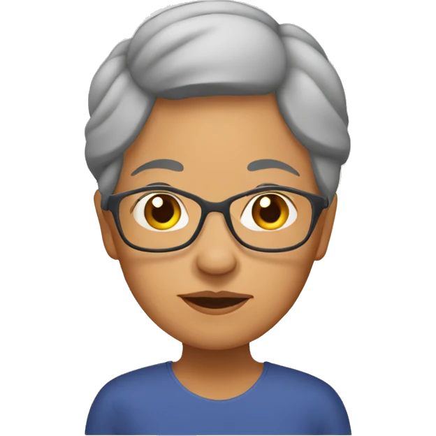 filipino grandmother emoji without glasses emoji