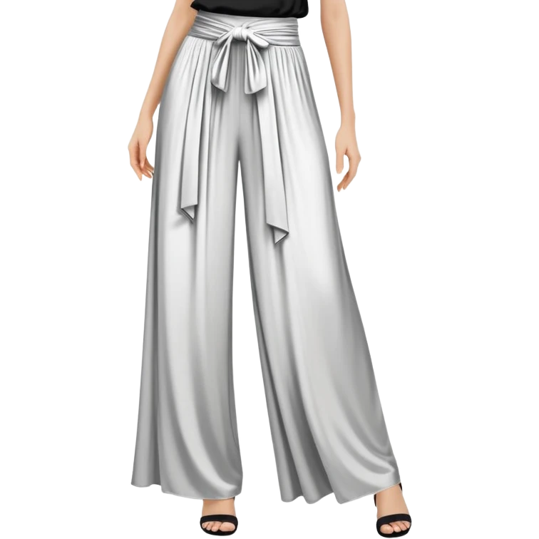 wide palazzo pants, flowing fabric, dramatic wide leg trousers, elegant women's pants, only the garment, no model emoji